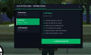 Script Painel Loja VIP Automática In-Game para Servidor MTA: - GTA