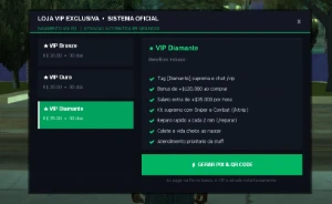 Script Painel Loja VIP Automática In-Game para Servidor MTA: - GTA