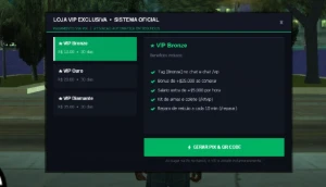 Script Painel Loja VIP Automática In-Game para Servidor MTA: - GTA