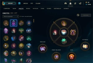 conta lol com 263 skins - League of Legends