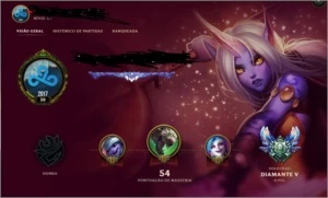Conta Diamante 5 League of legends LOL