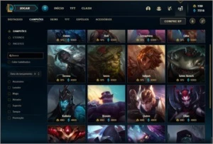 Conta ouro 4 com 135 champs e 82 skins - League of Legends LOL