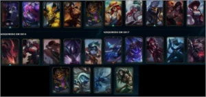 CONTA OURO 5 - 24 SKINS - 87 CHAMP - League of Legends LOL