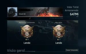 Conta Arena Breakout Infinite 647M Stash Top. - Outros