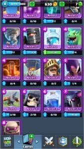 Conta Clash Royale Arena 9 + Clans CV 6 Full Grátis