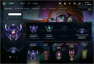Conta diamante 4 - League of Legends LOL