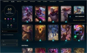 Conta diamante 4 - League of Legends LOL