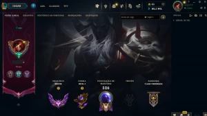 Conta Mestre 150pdl +, mmr de Grão Mestre, com skins míticas - League of Legends LOL