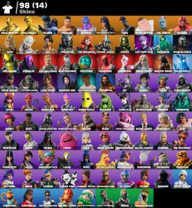 Conta Fortnite | 98 Skins | Midas | Melhor Entrega