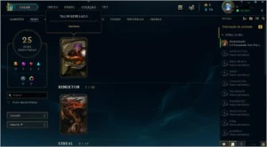 Conta ouro4 / s9 platina4 lvl 114 , 103 champs , 25 skins - League of Legends LOL