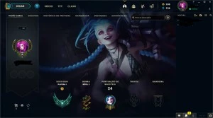 Conta platina 1 65% winrate - League of Legends LOL
