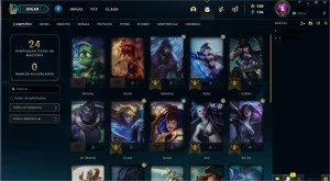 Conta platina 1 65% winrate - League of Legends LOL