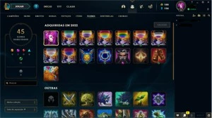 Conta platina 1 65% winrate - League of Legends LOL