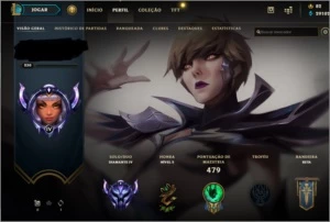 Conta league of legends D4 mmr alto poucos games. LOL