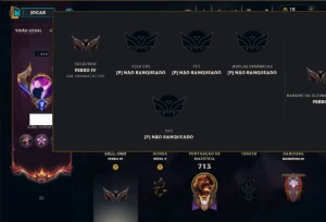 Ferro 4 com TODOS os Champs e 277 Skins (Mais de 300 Jogos) - League of Legends LOL