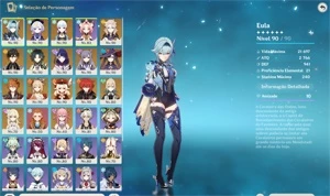 AR58 16x5* com constelação + Armas 5* - Genshin Impact