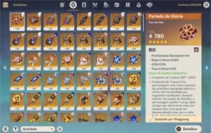 AR58 16x5* com constelação + Armas 5* - Genshin Impact