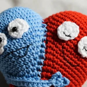 Abraço do Coração Amigurumi - Artesanato e Personalizados