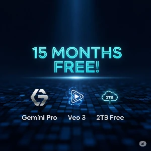MÉTODO 15 Meses GRÁTIS de Gemini Pro + Veo 3 + 2TB Drive! 🧠