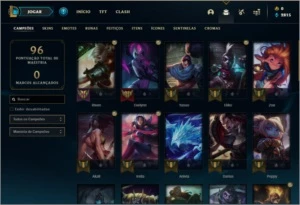 Conta prata 4 com 13 skins e 41 champs - League of Legends LOL