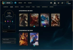 Conta prata 4 com 13 skins e 41 champs - League of Legends LOL