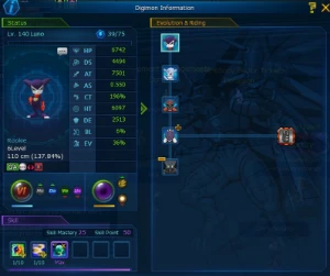 Conta mid game NADMO Omegamon - Digimon Masters Online