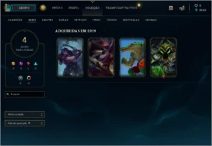 Conta LOL Ouro 3 - League of Legends