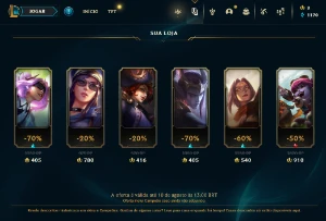 CONTA DE LOL UNRANKED C/ PROJETO IRELIA/APHELIOS FERA LUNAR - League of Legends
