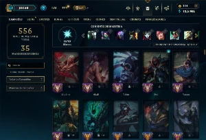 Conta Bronze 2 com TODOS os Champs e 222 Skins (MID / JG)