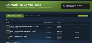 Steam + 160 R$ saldo, Fifa 23, GTA, Prime do Cs, ETS 2, etc
