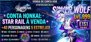 Conta Honkai Star  Time Premium Da Castorice  Silver Wolf - Honkai: Star Rail
