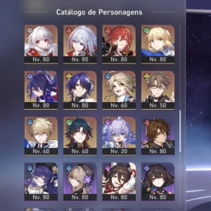 Conta Honkai Star  Time Premium Da Castorice  Silver Wolf - Honkai: Star Rail