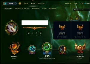 ACC LOL 129 Champs 101 Skins Solo Gold 5/ Flex Gold 3 - League of Legends