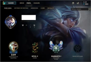 Conta diamante 1 EX MASTER - League of Legends LOL