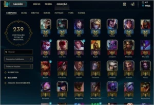 Conta diamante 1 EX MASTER - League of Legends LOL