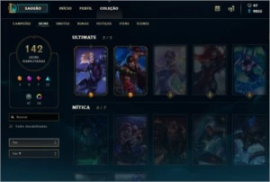 Conta diamante 1 EX MASTER - League of Legends LOL
