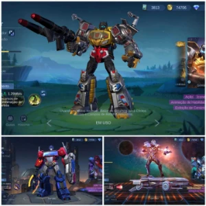 Skins épicas, todos heróis disponíveis ,Total 202 skins - Mobile Legends