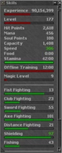 Tibia Knight 177 - Astera -FULL EQUIP 5kk itens/cash
