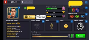 conta 8 Ball vip ouro e alguns tacos. Acesso só Miniclip! - Outros