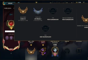 Ouro 4 com 75 Champs e 71 Skins ( MONO ADC ) +4 Prestigios - League of Legends LOL