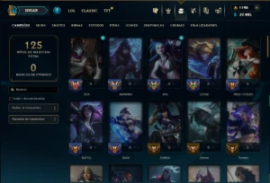 Ouro 4 com 75 Champs e 71 Skins ( MONO ADC ) +4 Prestigios - League of Legends LOL