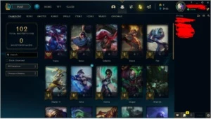 CONTA NV 38, 28 campeões, 8 skins, nv 38, 2412EA - League of Legends LOL