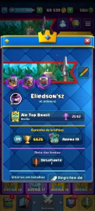 Conta clash royale com mais de um ano criada