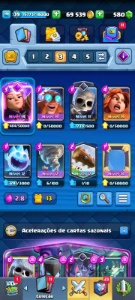 Conta clash royale com mais de um ano criada