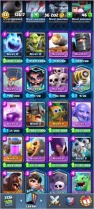 CONTA TOP, BASTANTE CARTAS FULL - Clash Royale