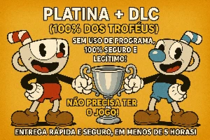 Platina Cuphead Ps4/Ps5 - 100% Legítimo E Seguro!! - Serviços Digitais