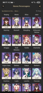 Vendo conta Genshin impact ar 58