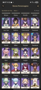 Vendo conta Genshin impact ar 58