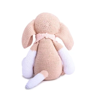 Cachorro Beagle lenço rosa em amigurumi - Artesanato e Personalizados