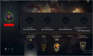 Conta league of legends de 2016 LOL